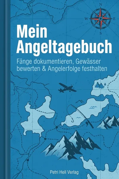 Cover: Mein Angeltagebuch: Fänge dokumentieren, Gewässer bewerten & Angelerfolge festhalten