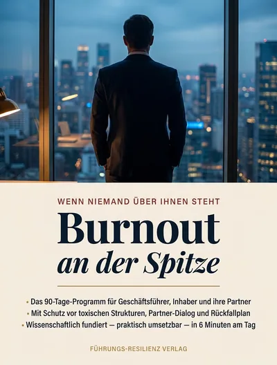 Cover: Burnout an der Spitze: Das 90-Tage-Programm für Geschäftsführer, Inhaber und ihre Partner