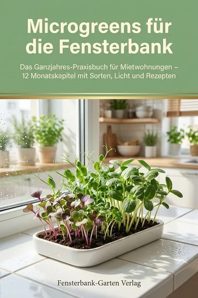 Cover: Microgreens für die Fensterbank: Das Ganzjahres-Praxisbuch für deine Fensterbank
